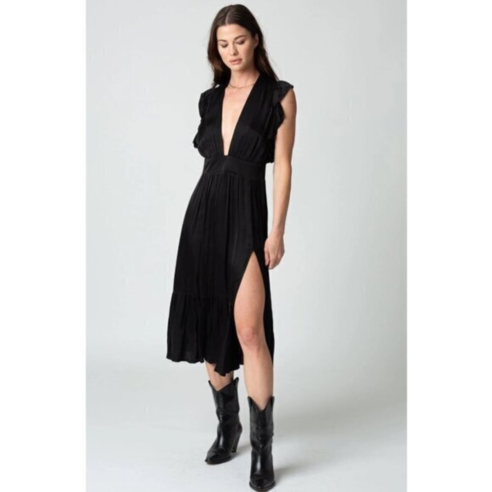 STILLWATER The Jessie Midi Dress Black S $241
